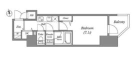 グランパセオ本郷三丁目 1203 間取り図