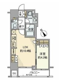 ルジェンテ恵比寿 4階 間取り図