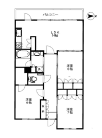 アトラス諏訪町レジデンス 5階 間取り図