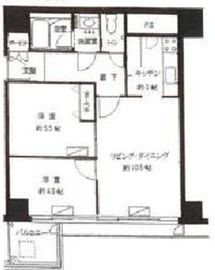 チュリス赤坂 3階 間取り図