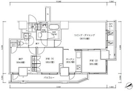 パークキューブ愛宕山タワー 602 間取り図