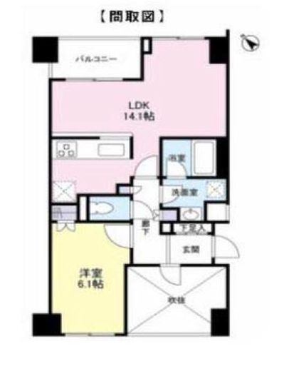 アルス中目黒ヴィルトレーテ 2階 間取り図