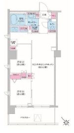 レジディア荻窪Ⅲ 209 間取り図