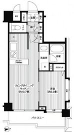 シャンドール目黒 605 間取り図