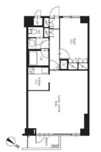 メゾンドゥース南麻布 307 間取り図