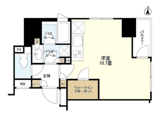 クオリア御茶ノ水パークフロント 10階 間取り図