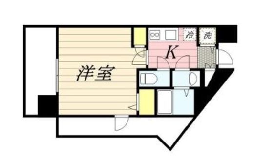 メゾン・ド・ヴィレ渋谷 8階 間取り図