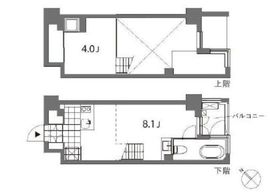 ソフィアスクエア銀座 803 間取り図