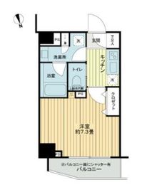 フレシア中目黒 102 間取り図