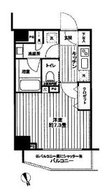 フレシア中目黒 502 間取り図