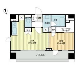 フレシア中目黒 701 間取り図