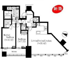 パークコート渋谷ザタワー 36階 間取り図