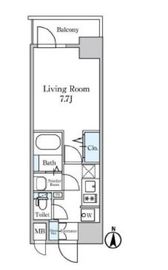 ディームス東陽町2 501 間取り図