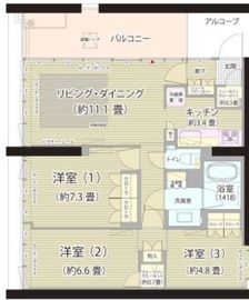 ガーデニエール砧ウエスト 325 間取り図