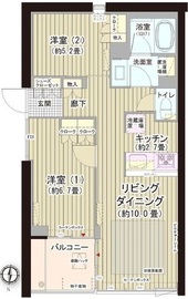 ガーデニエール砧ウエスト 215 間取り図