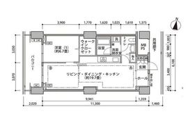 東雲キャナルコートCODAN 16-1005 間取り図