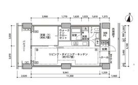 東雲キャナルコートCODAN 16-1005 間取り図