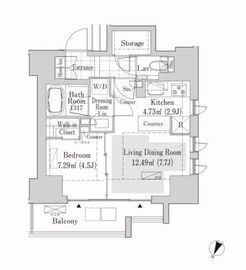 リブクオーレ神保町 303 間取り図