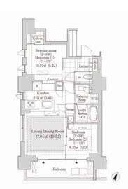 リブクオーレ神保町 404 間取り図