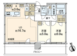 シティタワーズ東京ベイ 25階 間取り図