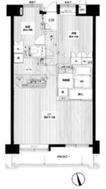 イトーピア三田 503 間取り図