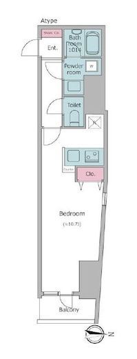 コンフォリア要町 40100 間取り図