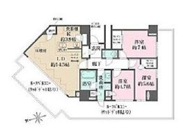 コモレ四谷ザ・レジデンス四谷ガーデン 5階 間取り図