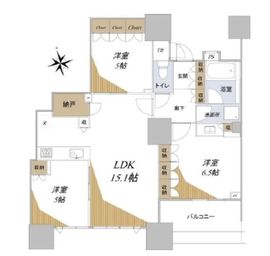 ドゥ・トゥール 4階 間取り図