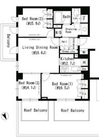 パークアクシス学芸大学 70400 間取り図