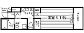 ガーデン東新宿 221 間取り図