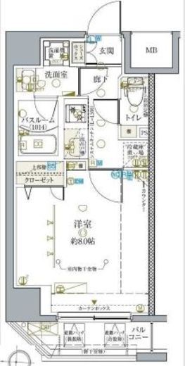 クレヴィスタ亀戸4 6階 間取り図