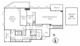 THE CONOE西麻布 2階 間取り図