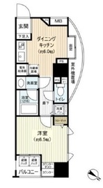 ブロードシティ東京 6階 間取り図