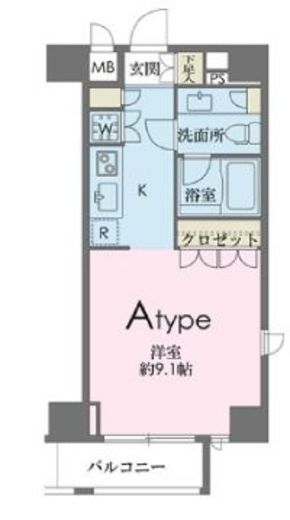 ドゥーエ南麻布 201 間取り図