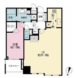 大崎ウエストシティタワーズ ウエスト 35階 間取り図