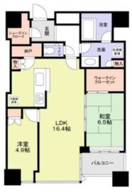 プラウドタワー千代田富士見 28階 間取り図