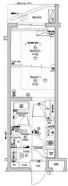 プレミアムキューブ東中野 204 間取り図