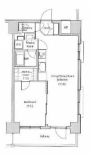 ソサエティ蔵前 901 間取り図