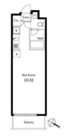 グレンパーク秋葉原イースト 207 間取り図