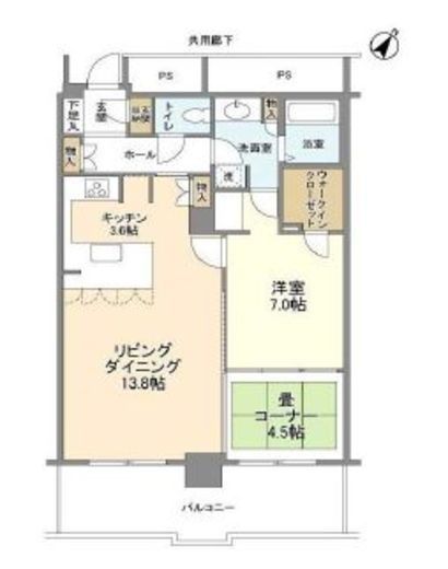 トルナーレ日本橋浜町 37階 間取り図