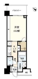 クロスエアタワー 15階 間取り図