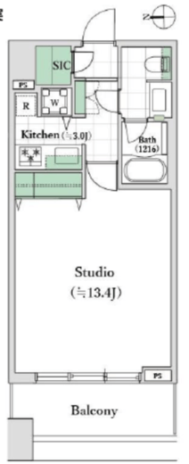 コンシェリア西新宿タワーズウエスト 17階 間取り図