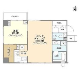 モデコ武蔵小山 6階 間取り図