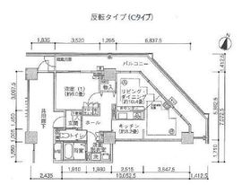 ジェイタワー西大井 12階 間取り図