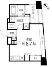 レニール本駒込 304 間取り図