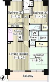 クリケットヒル富ヶ谷 104 間取り図