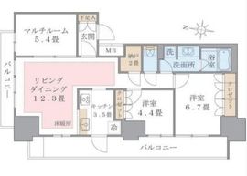 ブリリアイスト東雲キャナルコート 601 間取り図