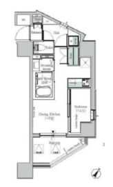 One ROOF Residence Kiba East 501 間取り図