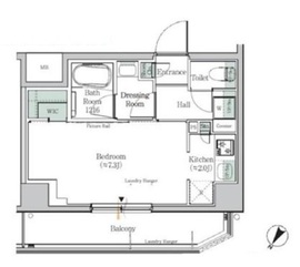 One ROOF Residence Kiba East 212 間取り図