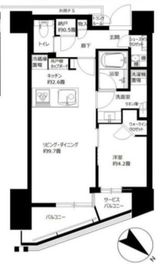 ブリリアザ・タワー東京八重洲アベニュー 16階 間取り図